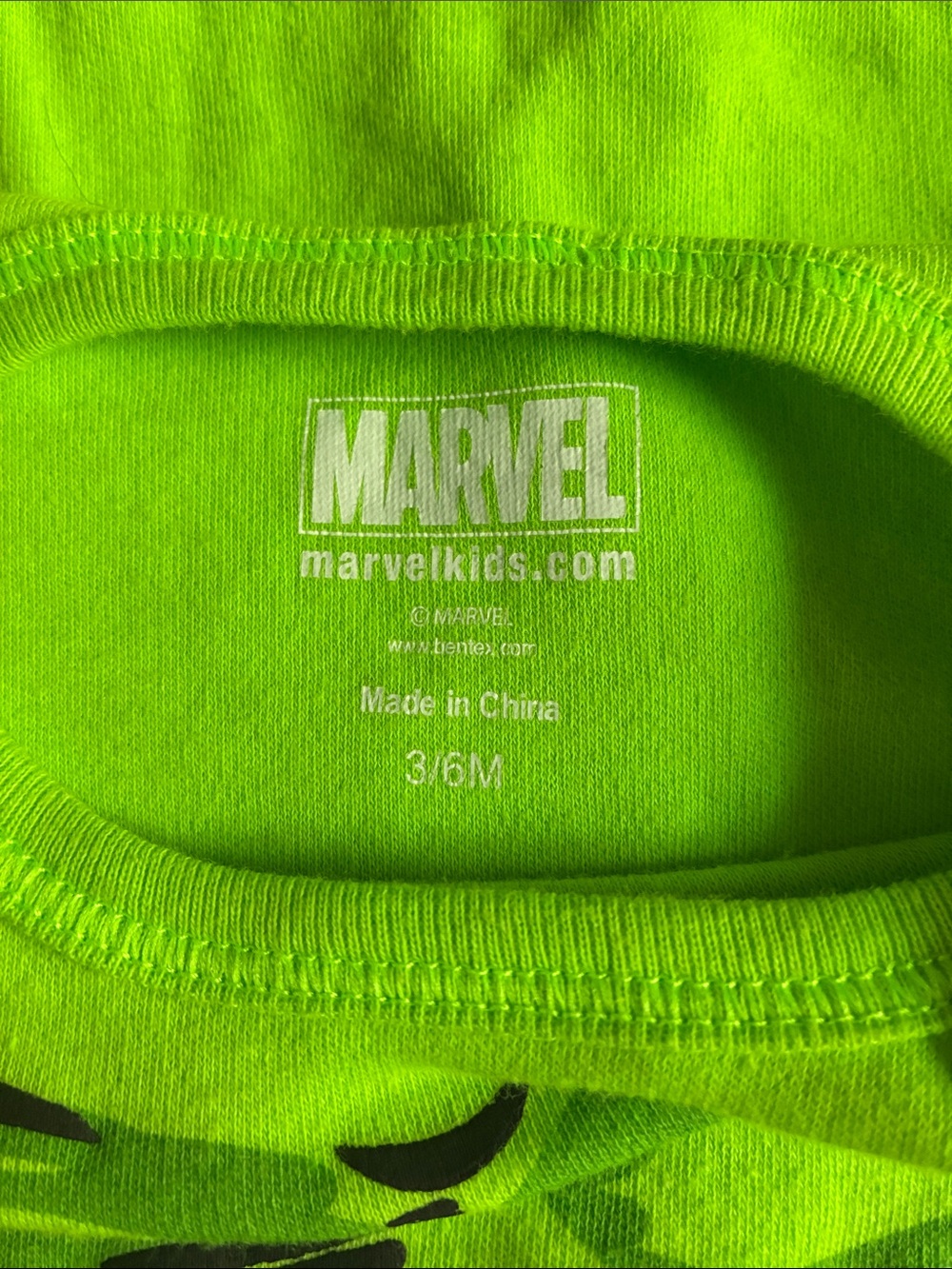 Hulk Baby One Piece Bodysuit Halloween Costume 3-6 months Marvel - Picture 3 of 3